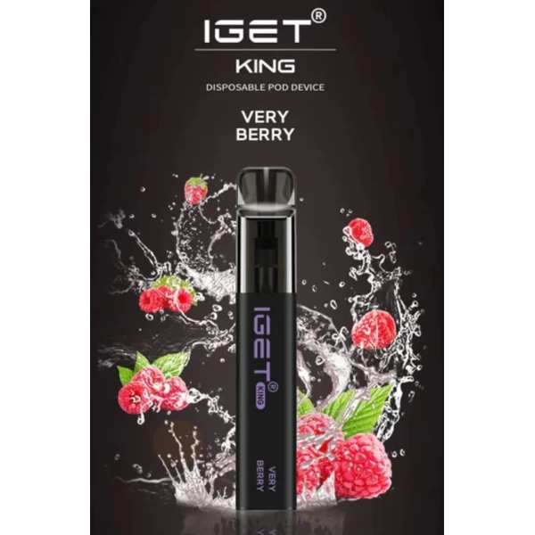 IGET King Vape Flavor- Very Berry- 2600 Puffs