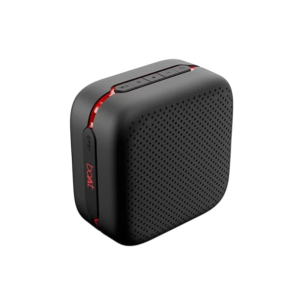 (Refurbished) boAt Stone Cuboid with 5W RMS, Upto 5.5 Hours Playback, Multiple Connectivity, FM, IPX5 Rating and Voice Assistant(Black)